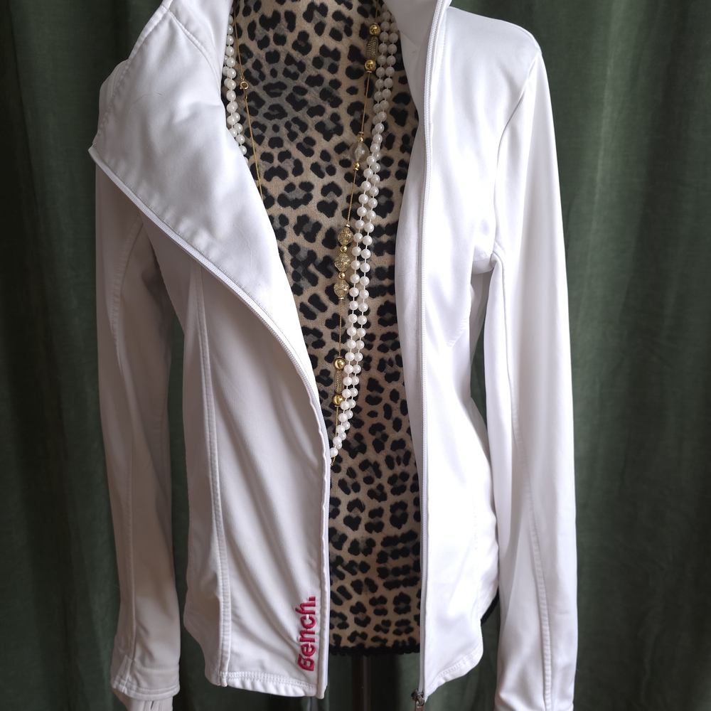 Bench White Bomber Jacket for Women
